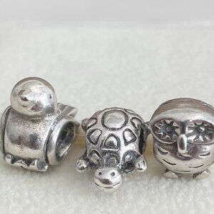 Set of 3 Authentic "Retired" Pandora Charms